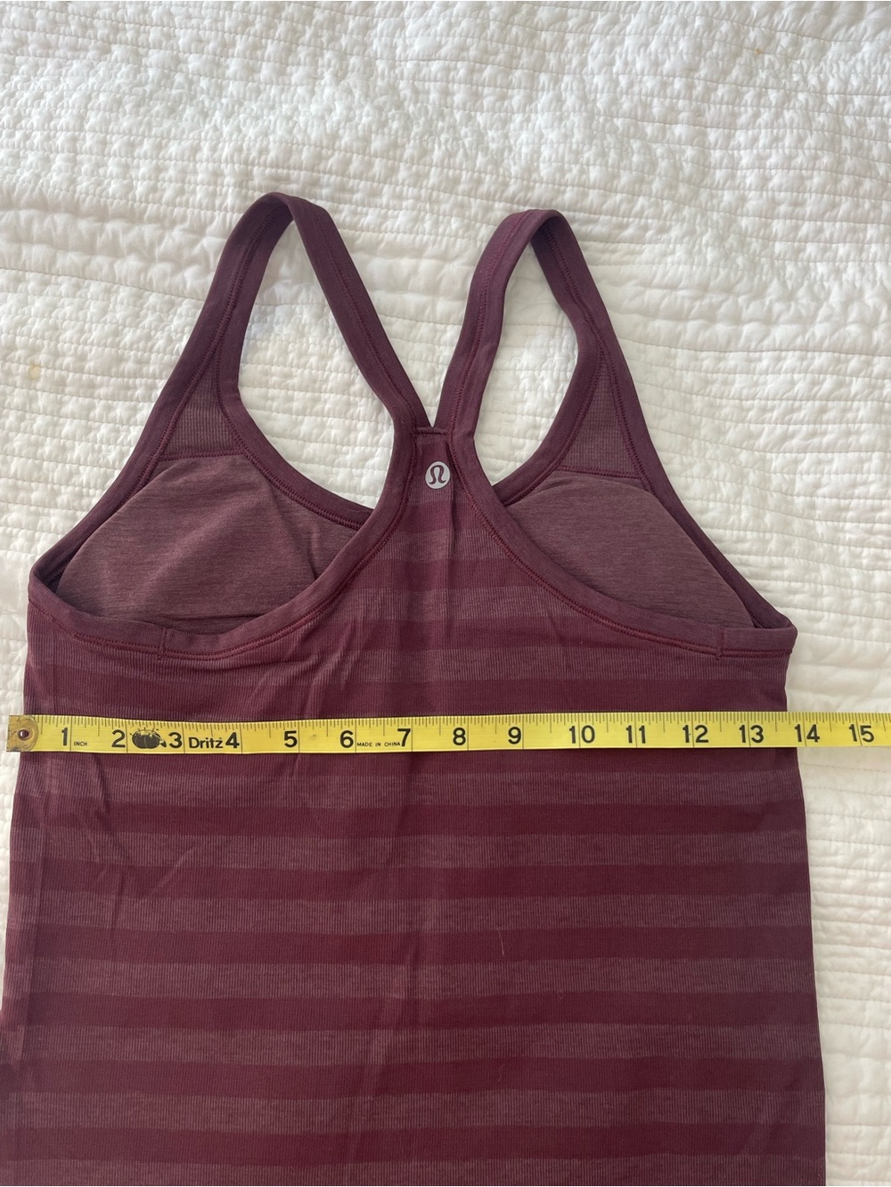 Lululemon Striped Racerback Tank Top - Picture 4 of 4